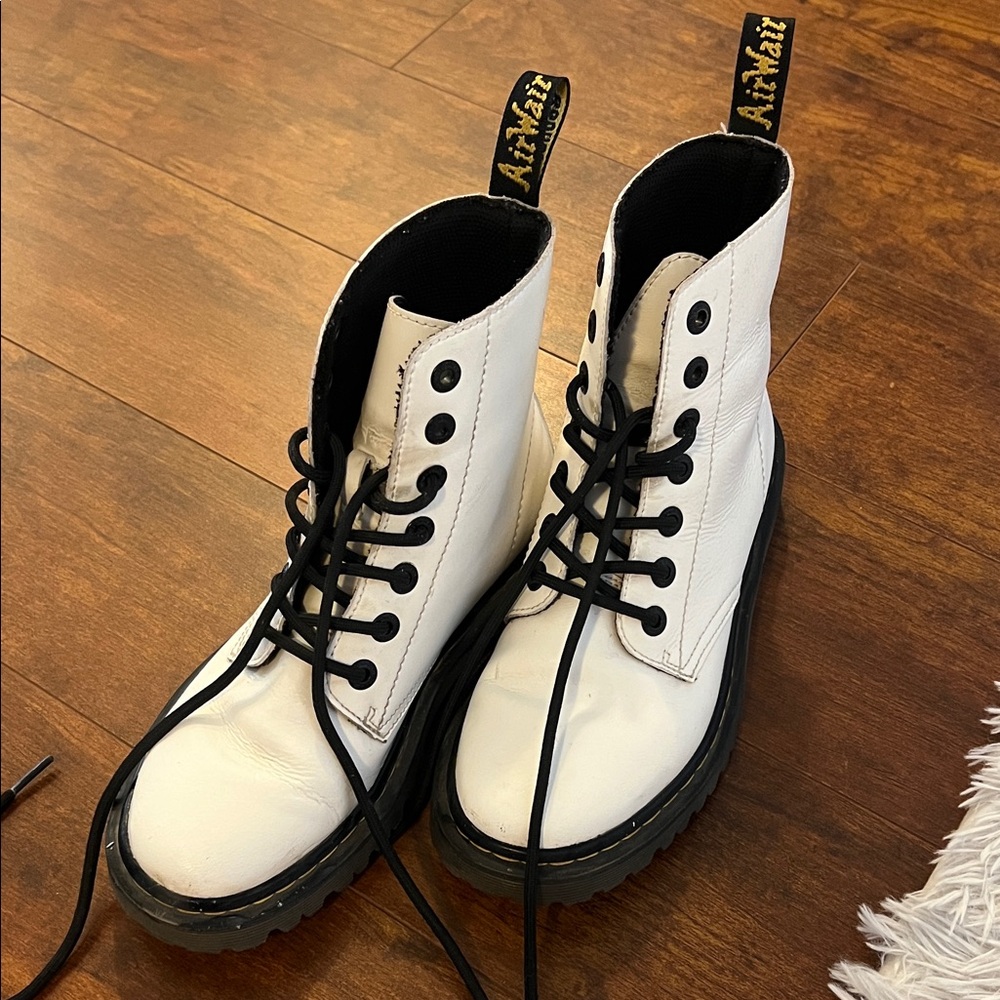 Dr. Martens White Boots